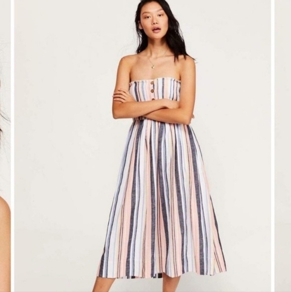 Free People Lilah Striped Boho Midi - Picture 6 of 7